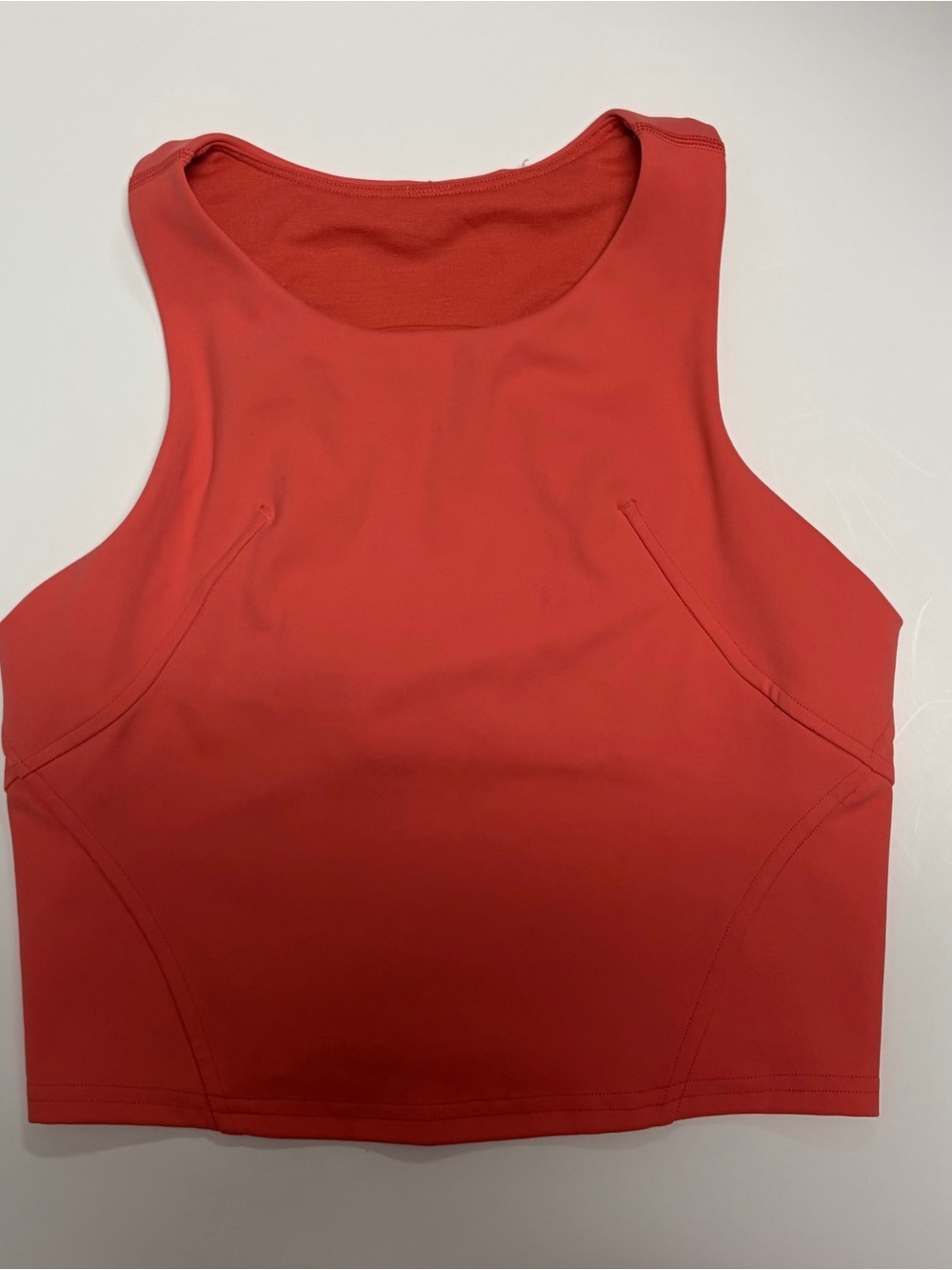 lululemon athletica Raspberry cream Red Crop Tank